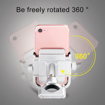 Support de Téléphone en Alliage d'Aluminium pour Guidon de Moto, Convient aux Appareils de 4 à 6 Pouces, Alliage d'Aluminium