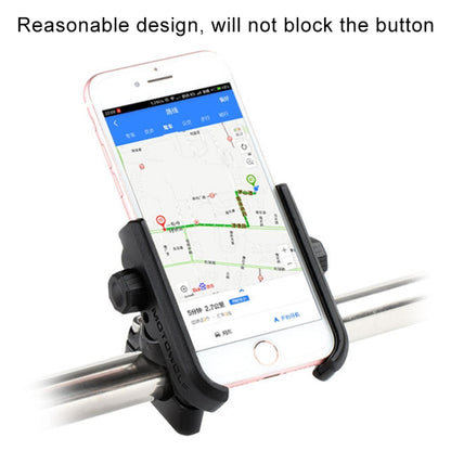 Support de Téléphone en Alliage d'Aluminium pour Guidon de Moto, Convient aux Appareils de 4 à 6 Pouces, Alliage d'Aluminium