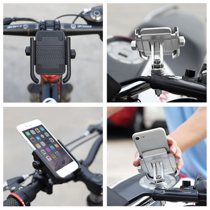 Support de Téléphone en Alliage d'Aluminium pour Guidon de Moto, Convient aux Appareils de 4 à 6 Pouces, Alliage d'Aluminium