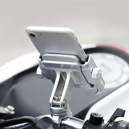Support de Téléphone en Alliage d'Aluminium pour Guidon de Moto, Convient aux Appareils de 4 à 6 Pouces, Alliage d'Aluminium