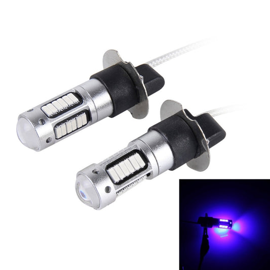 2 Stk. H3 10W 30 SMD-4014 LEDs Nebelscheinwerfer, DC 12V, H3 (blaues Licht), H3 (orangefarbenes Licht), H3 (weißes Licht)