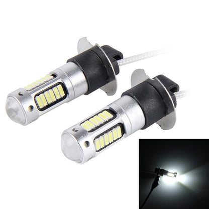 2 PCS H3 10W 30 SMD-4014 LEDs Car Fog Light, DC 12V, H3 (Blue Light), H3 (Orange Light), H3 (White Light)