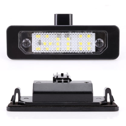 2 PCS DC 12V 3W 150LM 6000K LED License Plate Light 18LEDs SMD-3528 Bulbs Lamps for Ford Mustang 2010-2014, For Ford Mustang 2010-2014