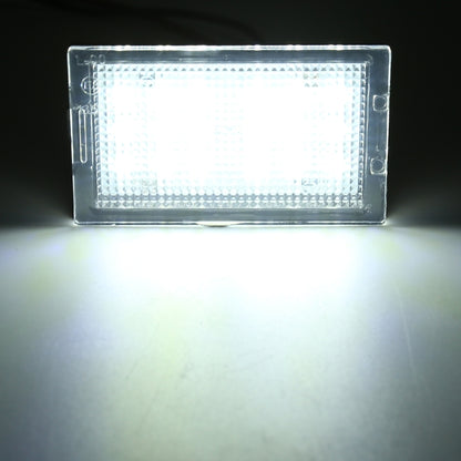 2 PCS DC 12V 3W 150LM 6000K LED License Plate Light 18LEDs SMD-3528 Bulbs Lamps for Land Rover, For Land Rover