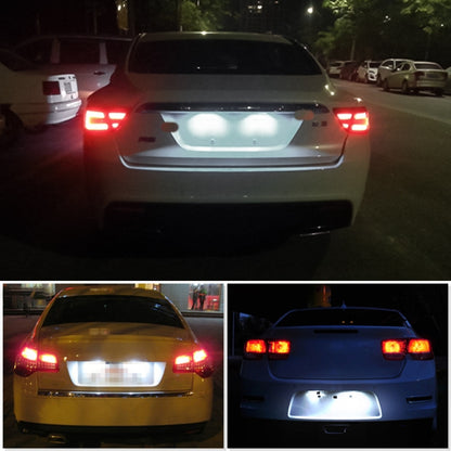 2 PCS DC 12V 3W 150LM 6000K LED License Plate Light 18LEDs SMD-3528 Bulbs Lamps for Land Rover, For Land Rover