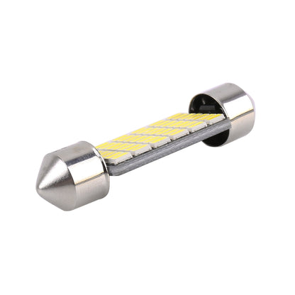 2 PCS 39mm DC12V / 1.2W / 6000K / 80LM 42LEDs SMD-3014 Car License Plate Light / Dome Light, with Decoder, 39mm