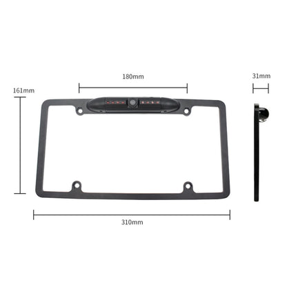 PZ422 America Car License Plate Frame 120 Degree Rear View Camera, PZ422