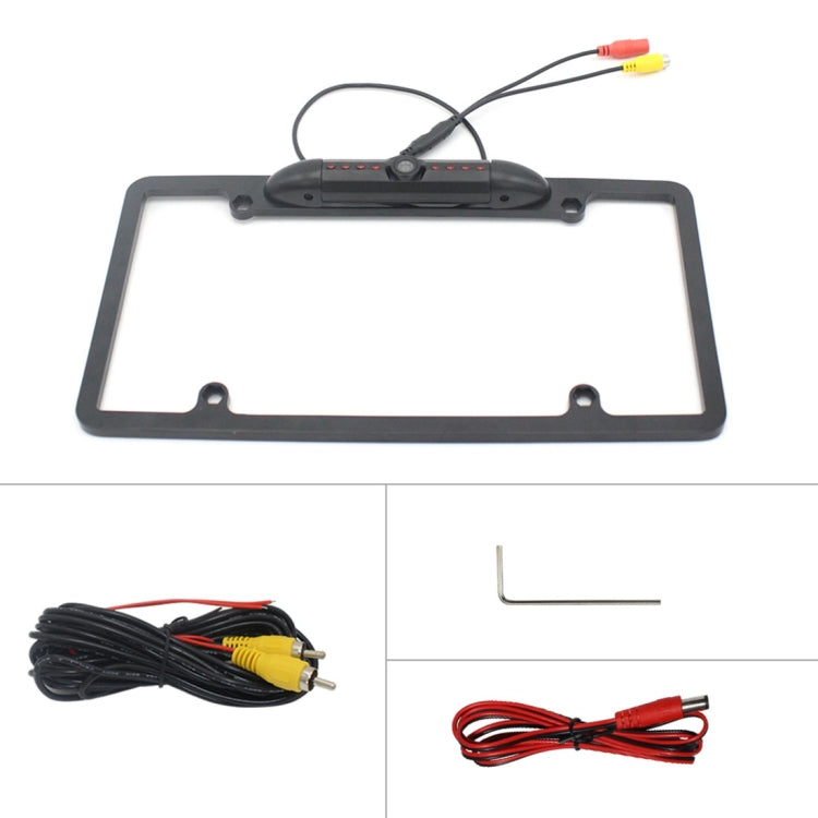 PZ422 America Car License Plate Frame 120 Degree Rear View Camera, PZ422