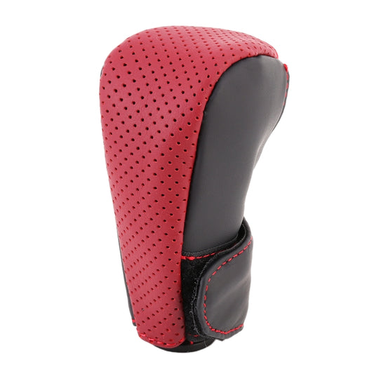 Universal Nonslip Breathable Genuine Leather Car Gear Shift Knob Cover