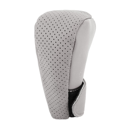 Universal Nonslip Breathable Genuine Leather Car Gear Shift Knob Cover