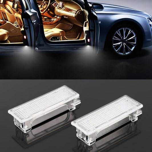 2 PCS LED Car DC 12V 1.5W 6000K 100LM Door Lights 18LEDs SMD-3528 Lamps for BMW E81, For BMW E81