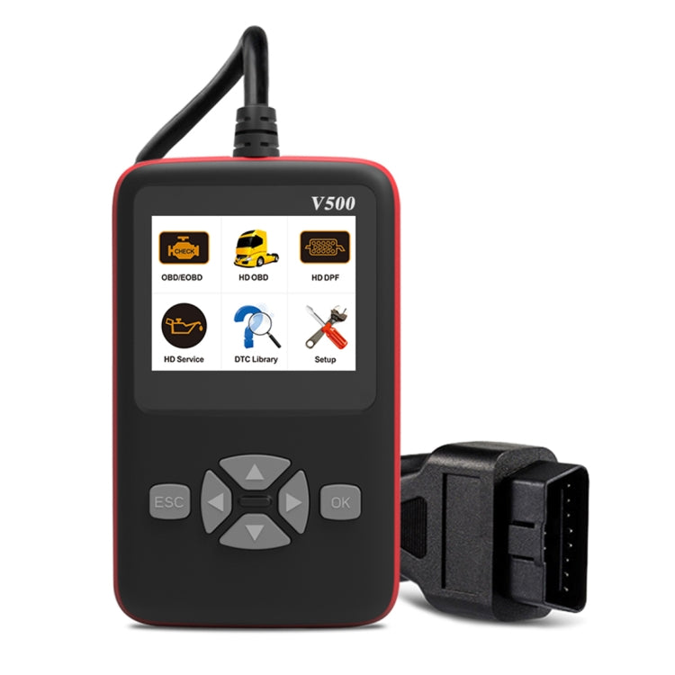 V500 Trunk HD Reading Card Professional OBDII Diagnostic Code Scanner ...