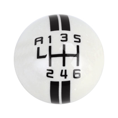 Universal Vehicle Ball Shape Modified Resin Shifter Manual 6-Speed Left-R Gear Shift Knob