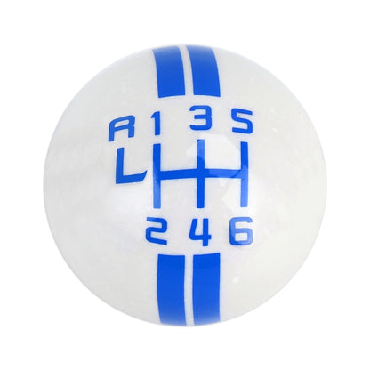 Universal Vehicle Ball Shape Modified Resin Shifter Manual 6-Speed Left-R Gear Shift Knob