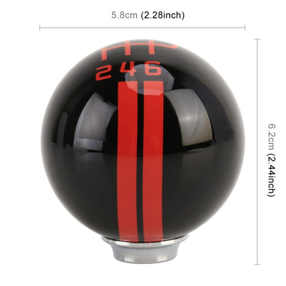 Universal Vehicle Ball Shape Modified Resin Shifter Manual 6-Speed Right-R Gear Shift Knob