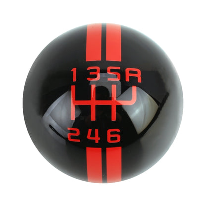 Universal Vehicle Ball Shape Modified Resin Shifter Manual 6-Speed Right-R Gear Shift Knob