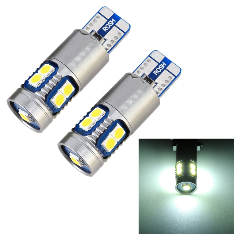2 PCS T10 / W5W / 168 / 194 DC12V 2.2W 6000K 180LM 9LEDs SMD-3030 Car Clearance Light, with Decoder, 2 PCS  DC12V 2.2W 6000K
