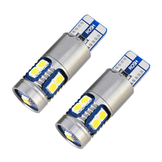 2 PCS T10 / W5W / 168 / 194 DC12V 2.2W 6000K 180LM 9LEDs SMD-3030 Car Clearance Light, with Decoder, 2 PCS  DC12V 2.2W 6000K