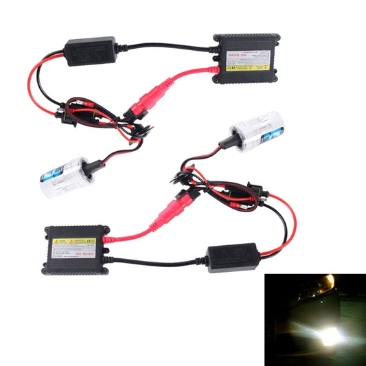 2PCS 35W HB3/9005 2800 LM Slim HID Xenon Light with 2 Alloy HID Ballast, High Intensity Discharge Lamp, Color Temperature: 6000K, 9005