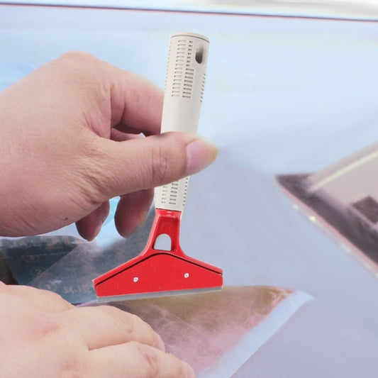 Raclette de film pour vitres de voiture en métal pur avec lame, outil de nettoyage pour vitres de voiture, outil de pose de film teinté avec couvercle, raclette de film à lame en métal pur