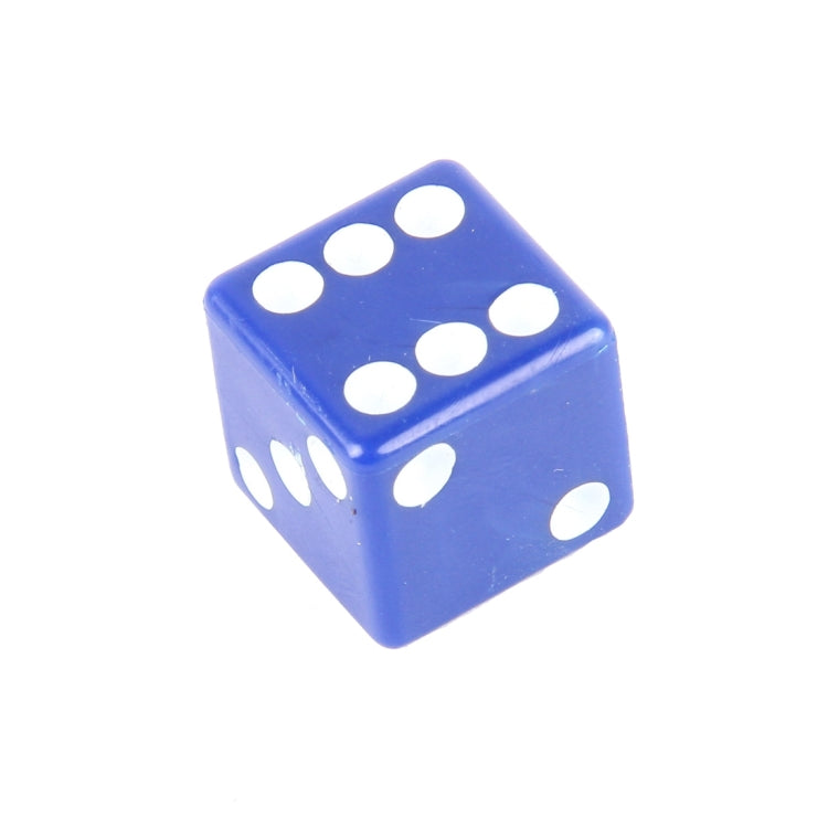 4 PCS Plastic Plated Dice Shape Universal Tire Valve Stem Cap, Dice Shape  6, Dice Shape 6