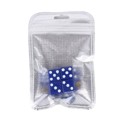 4 PCS Plastic Plated Dice Shape Universal Tire Valve Stem Cap, Dice Shape  6, Dice Shape 6