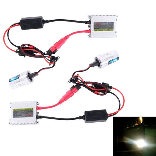 2PCS 35W HB4/9006 2800 LM Slim HID Xenon Light with 2 Alloy HID Ballast, High Intensity Discharge Lamp, Color Temperature: 8000K, 9006