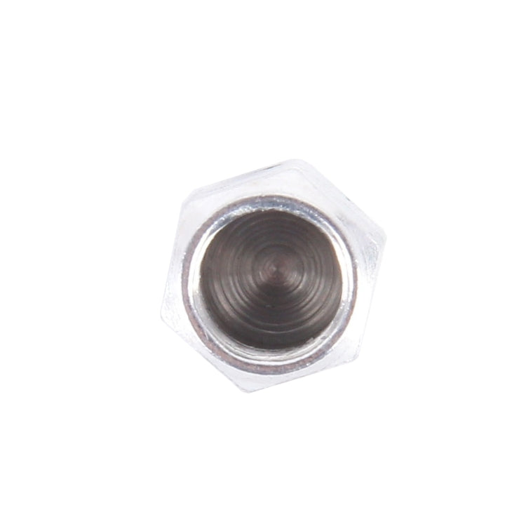 4PCS SA Metal Plated Hexagon Shape Universal Tire Valve Stem Cap, Hexagon Shape