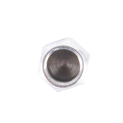 4PCS SA Metal Plated Hexagon Shape Universal Tire Valve Stem Cap, Hexagon Shape