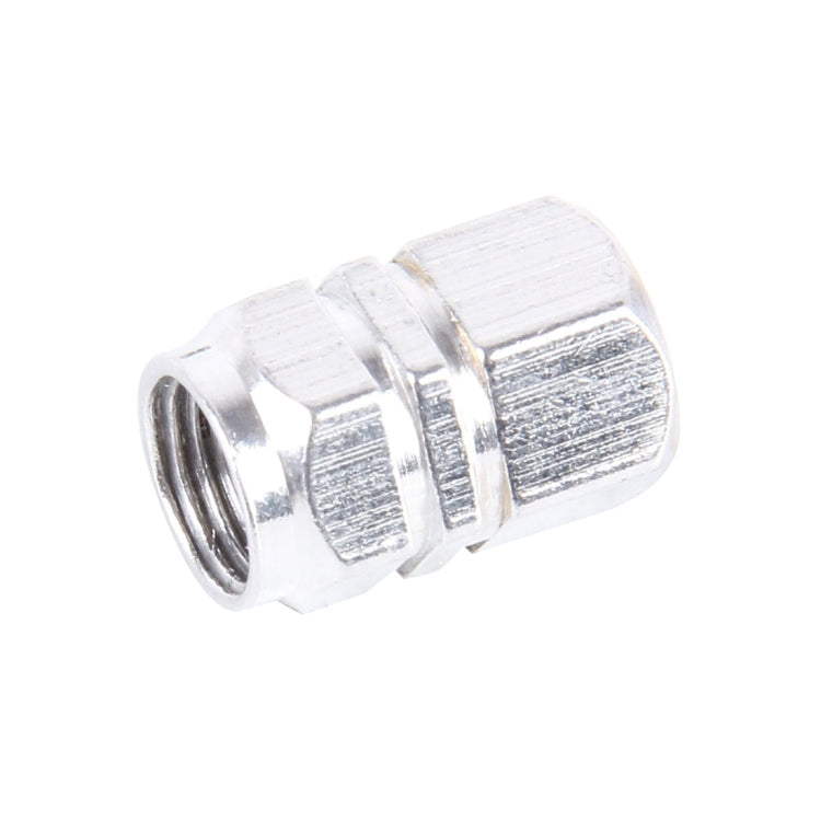 4PCS SA Metal Plated Hexagon Shape Universal Tire Valve Stem Cap, Hexagon Shape