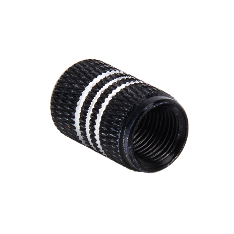 4PCS Metal Plated Circular Shape Universal Tire Valve Stem Cap With White Diamond, Circular Shape