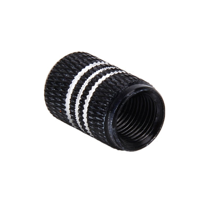 4PCS Metal Plated Circular Shape Universal Tire Valve Stem Cap With White Diamond, Circular Shape