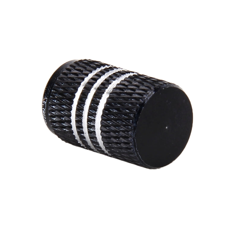 4PCS Metal Plated Circular Shape Universal Tire Valve Stem Cap With White Diamond, Circular Shape