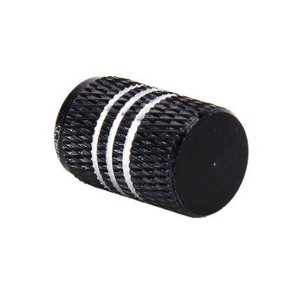 4PCS Metal Plated Circular Shape Universal Tire Valve Stem Cap With White Diamond, Circular Shape