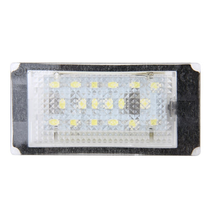 2 PCS License Plate Light with 18  SMD-3528 Lamps for BMW E46 2D M3 1998-2003,2W 120LM,6000K, DC12V (White Light), For BMW E46