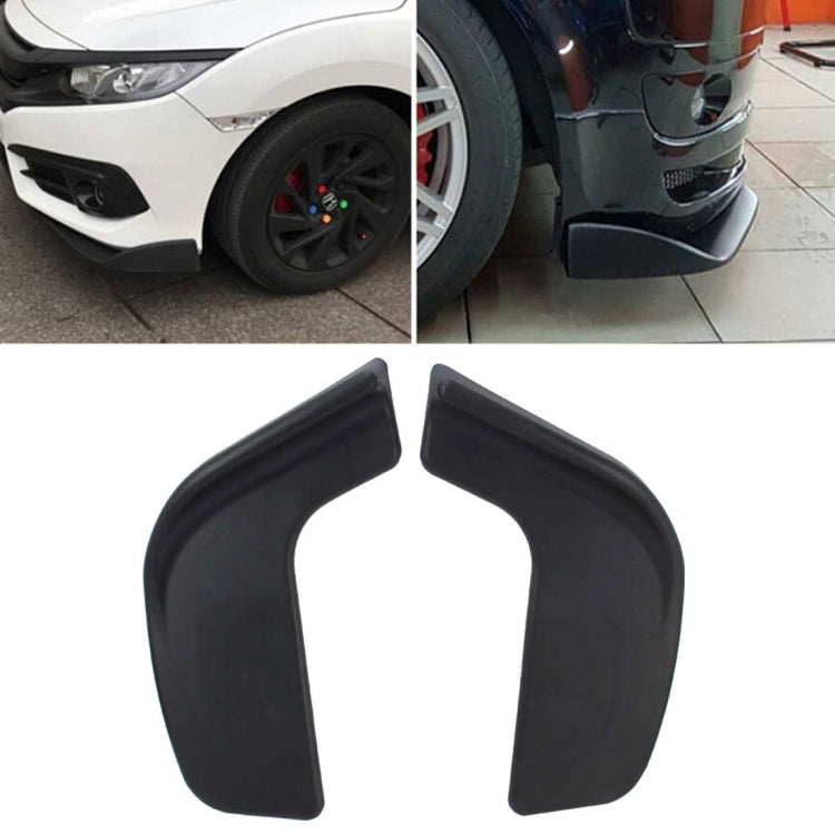 2 PCS Universal Fit Car Front Bumper Spoiler Lip Splitter Diffuser SUV ABS Front Shovel, Length: 57cm, Length: 57cm
