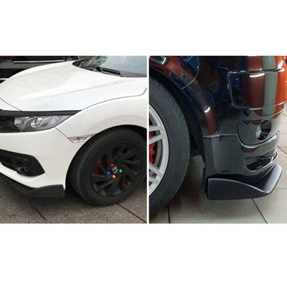 2 PCS Universal Fit Car Front Bumper Spoiler Lip Splitter Diffuser SUV ABS Front Shovel, Length: 57cm, Length: 57cm