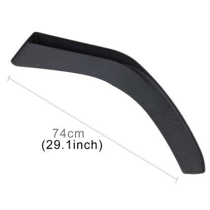 2 PCS Universal Fit Car Front Bumper Spoiler Lip Splitter Diffuser SUV ABS Front Shovel, Length: 74cm, Length: 74cm