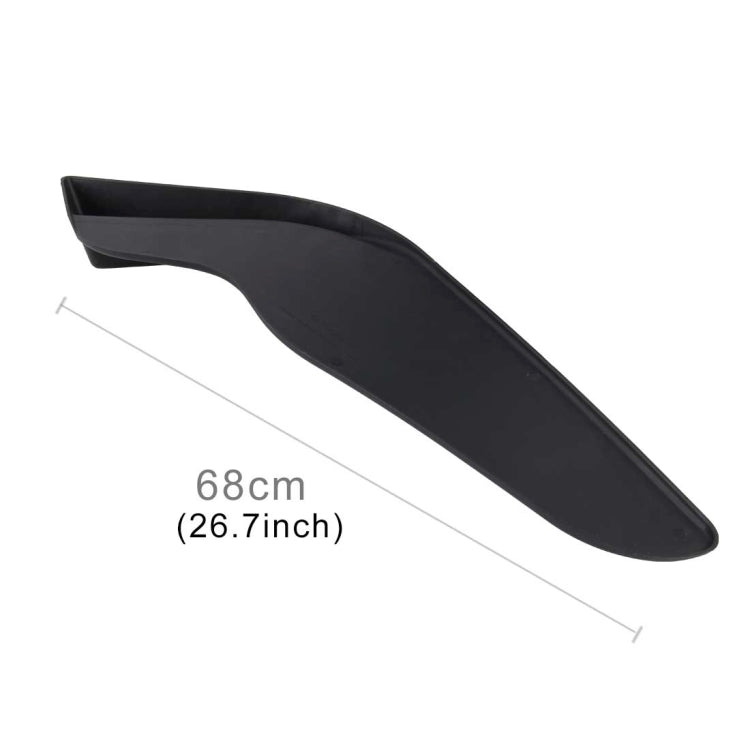 2 PCS Universal Fit Car Front Bumper Spoiler Lip Splitter Diffuser SUV ABS Front Shovel, Length: 68cm, Length: 68cm