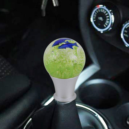 Crystal Ball Shaped Universal Vehicle Car Shifter Cover Manual Automatic Aluminum Gear Shift Knob, Crystal Ball Shaped Shifter Cover