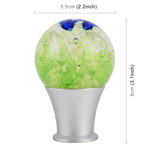 Crystal Ball Shaped Universal Vehicle Car Shifter Cover Manual Automatic Aluminum Gear Shift Knob, Crystal Ball Shaped Shifter Cover