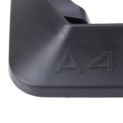 4 PCS Car Auto Semi-Rigid PVC Splash Flaps Mudguards Fender Guard for Audi A4L 2016 Version, For 2016 A4L