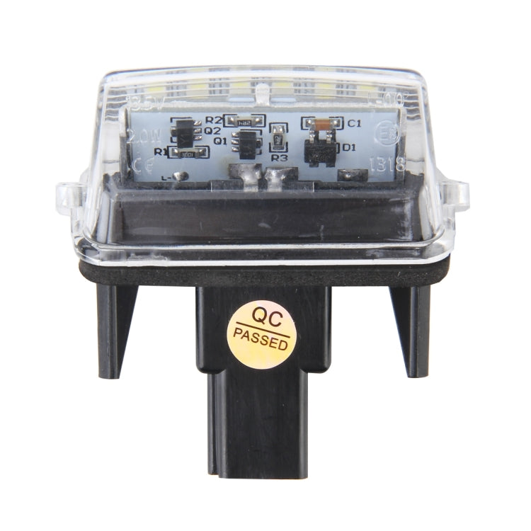2 PCS License Plate Light with 18  SMD-3528 Lamps for Toyota,2W 120LM,6000K, DC12V(White Light), For Toyota1