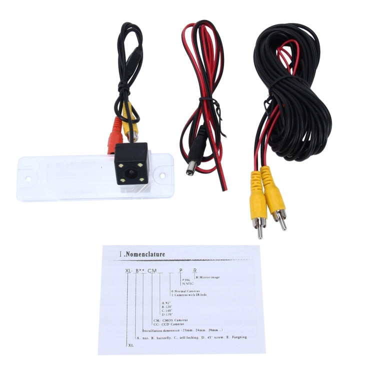 656x492 Effective Pixel  NTSC 60HZ CMOS II Waterproof Car Rear View Backup Camera With 4 LED Lamps for Renault Koleos 2008-2015 Version, For Renault Koleos 2008-2015 Version