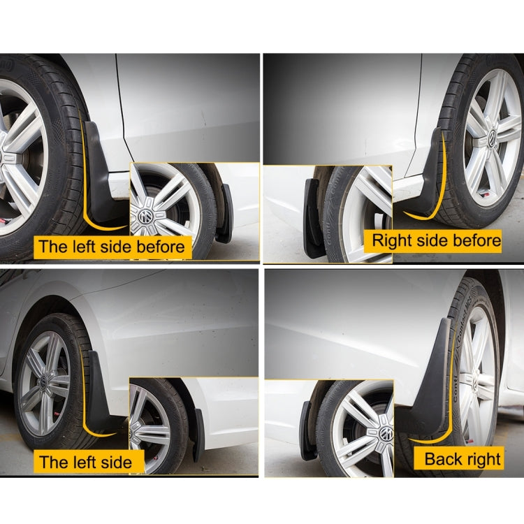 4 PCS Car Auto Semi-Rigid PVC Splash Flaps Mudguards Fender Guard for Honda City 2015-2020, For  Version City