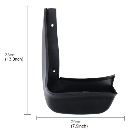 4 PCS Car Auto Semi-Rigid PVC Splash Flaps Mudguards Fender Guard for Honda City, For City