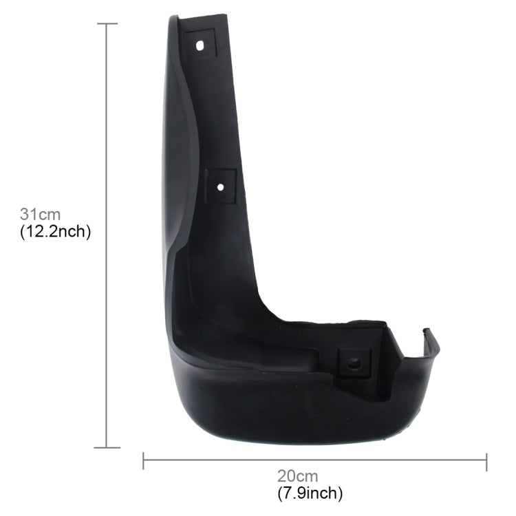 4 PCS Car Auto Semi-Rigid PVC Splash Flaps Mudguards Fender Guard for Honda City, For City
