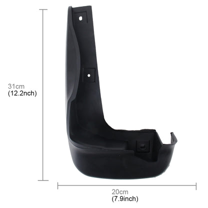 4 PCS Car Auto Semi-Rigid PVC Splash Flaps Mudguards Fender Guard for Honda City, For City