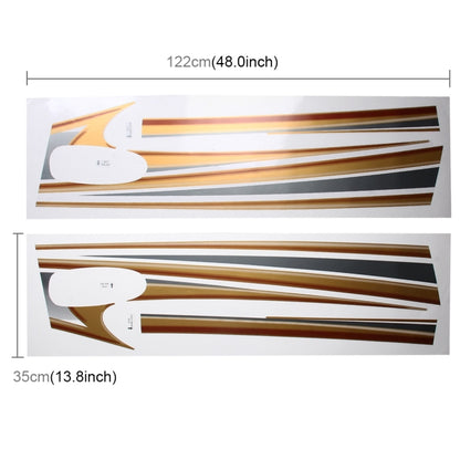 5 PCS SUV Body Decorative Strip Brand Car Streamline Shining Sticker for Toyota Prado4000 2011 Version, For 2011 Version Prado 4000
