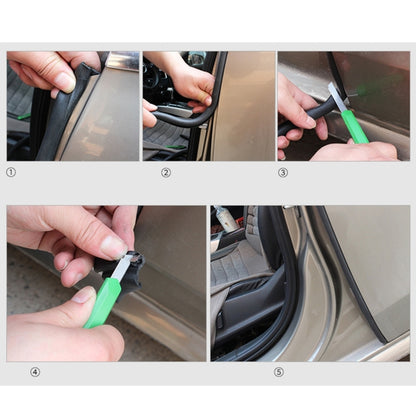 Bande décorative en caoutchouc chromé pour voiture en forme de B, 80 cm, joint de porte, joint de fenêtre, 80 cm, en forme de B.